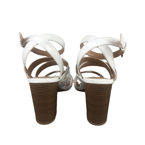 LC LAUREN CONRAD ROOIBOS White Strappy High Heel Sandals - Picture 5 of 11